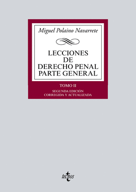 LECCIONES DE DERECHO PENAL. PARTE GENERAL .TOMO II
