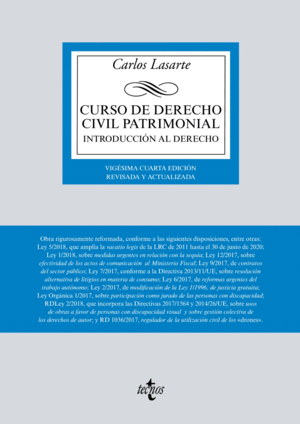 CURSO DE DERECHO CIVIL PATRIMONIAL 2018