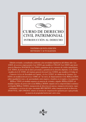 CURSO DE DERECHO CIVIL PATRIMONIAL 2019