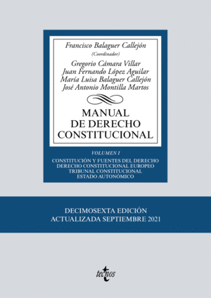 MANUAL DE DERECHO CONSTITUCIONAL 2021