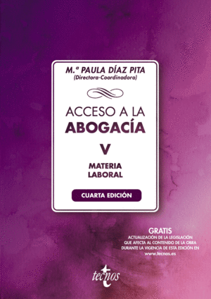 ACCESO A LA ABOGAC�A. VOL. 5 LABORAL