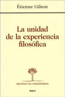 LA UNIDAD DE LA EXPERIENCIA FILOSOFICA