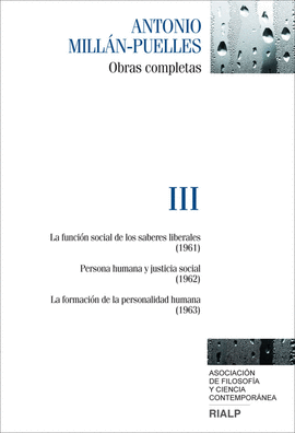 OBRAS COMPLETAS DE ANTONIO MILLN-PUELLES III