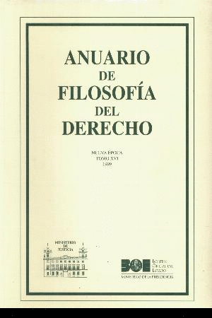ANUARIO DE FILOSOFIA DEL DERECHO XVI (1999)