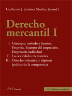 DERECHO MERCANTIL I  13ED. 2009