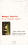 LENGUA ESPAOLA PARA FILOLOGIA INGLESA