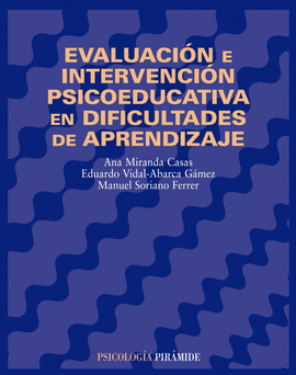 EVALUACION E INTERVENCION PSICOEDUCATIVA DIFICULTADES APRENDIZAJE