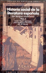 HISTORIA SOCIAL LITERATURA ESPAOLA (2 VOLS)