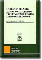LIMITACION VOTO ACTUACION CONCERTADA Y OFERTAS CONDICIONALES