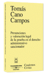 PRESUNCIONES Y VALORACION LEGAL PRUEBA DERECHO ADMINISTRATIVO