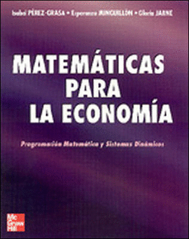 MATEMATICAS PARA LA ECONOMIA
