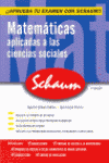 **** SCHAUM  MATEMATICAS APLICADAS A LAS CIENCIAS SOCIALES 2005