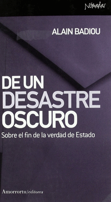 DE UN DESASTRE OSCURO