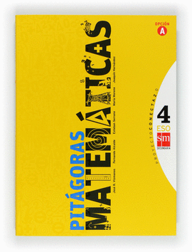 MATEMATICAS PITAGORAS PROYECTOCONECTA 2,0.4�ESO.OPCION A