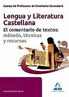 CUERPO DE PROFESORES DE ENSE�ANZA SECUNDARIA, LENGUA CASTELLANA Y LITERATURA, EL