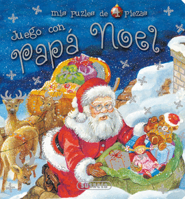 JUEGO CON PAPA NOEL. MIS PUZLES DE 4 PIEZAS