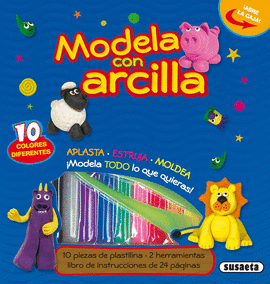 MODELA CON ARCILLA. 10 COLORES DIFERENTES