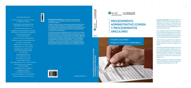 PROCEDIMIENTO ADMINISTRATIVO COMUN Y PROCEDIMIENTOS SINGULARES