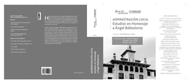 ADMINISTRACION LOCAL. ESTUDIOS EN HOMENAJE A ANGEL BALLESTEROS