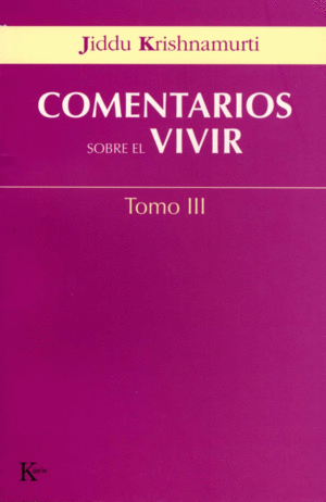 COMENTARIOS SOBRE EL VIVIR TOMO-3