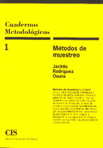 CUADERNOS METODOLOGICOS 1 METODOS DE MUESTREO.