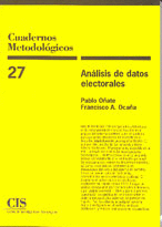 CUADERNOS METODOLOGICOS 27. ANALISIS DE DATOS ELECTORALES