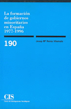 CIS.190-LA FORMACION DE GOBIERNOS MINORITARIOS EN