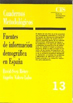 FUENTES DE INFORMACION DEMOGRAFICA EN ESPA�A C M N� 13