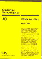 CUADERNOS METODOLOGICOS N30 ESTUDIOS DE CASOS