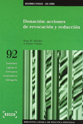 DONACIONES ACCIONES DE REVOCACION Y REDUCCION