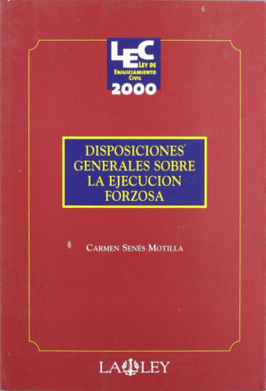 DISPOSICIONES GENERALES SOBRE LA EJECUCION FORZOSA