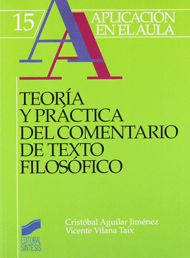 TEORIA Y PRACTICA DEL COMENTARIO DE TEXTO FILOSOFICO