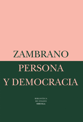 PERSONA Y DEMOCRACIA