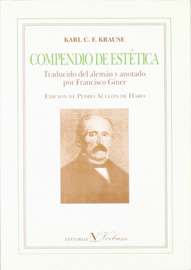 COMPENDIO DE ESTETICA TRADUCIDO ANOTADO POR FRANCISCO GINER
