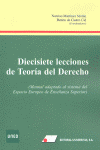 DIECISIETE LECCIONES DE TEORIA DEL DERECHO    UNED