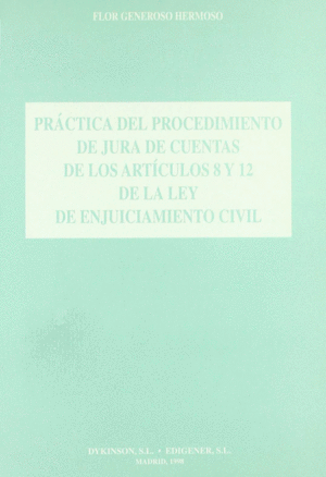 PRACTICA PROCEDIMIENTO JURA CUENTAS ARTS.8 Y 12 LEC