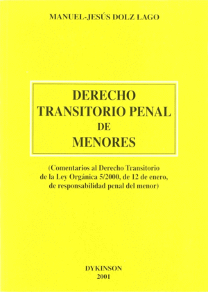 DERECHO TRANSITORIO PENAL DE MENORES