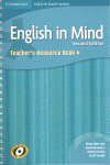ENGLISH IN MIND 4 - TEACHER`S RESOURCE BOOK - 2 E