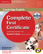 COMPLETE FIRST (FCE) (2ND ED.) STUDENT'S BOOK WITHOUT ANSWERS WITH CD-ROM