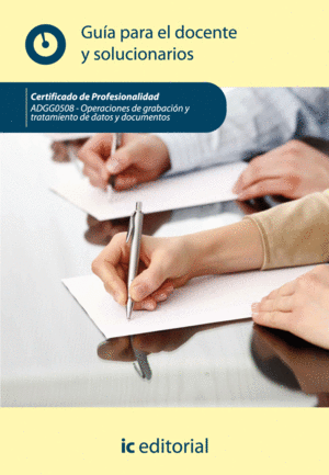OPERACIONES DE GRABACI�N Y TRATAMIENTO DE DATOS Y DOCUMENTOS