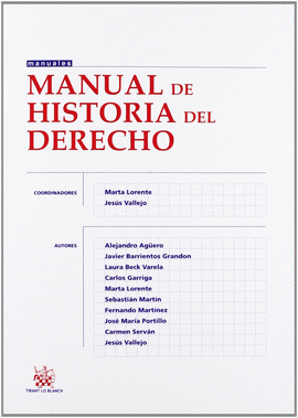 MANUAL DE HISTORIA DEL DERECHO