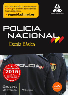 ESCALA BSICA DE POLICA NACIONAL. SIMULACROS DE EXAMEN 2
