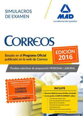 PERSONAL LABORAL DE CORREOS Y TEL�GRAFOS. SIMULACROS DE EXAMEN