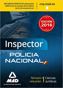 INSPECTOR POLICIA NACIONAL 2016
