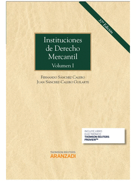 INSTITUCIONES DE DERECHO MERCANTIL I