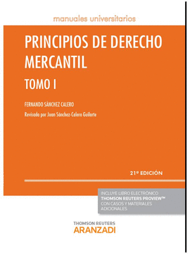 PRINCIPIOS DE DERECHO MERCANTIL TOMO I