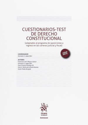 CUESTIONARIOS-TEST DE DERECHO CONSTITUCIONAL 2017