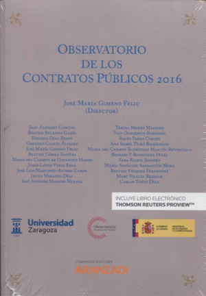 OBSERVATORIO DE LOS CONTRATOS PUBLICOS 2016