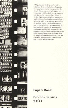 EUGENI BONET ESCRITOS DE VISTA Y OIDO