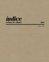 NDICE. REVISTA DE CULTURA (1935)
